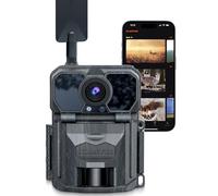 Cellular Trail Camera-True 32MP 2K HD Live Streaming Hunting Game Camera Premium with No Glow Night Vision,Auto-Connect Nationwide Coverage 4G LTE-100' Range 0.2s Trigger Motion Activated Trail Cam