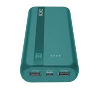 Cellularline 20000mAh Power Bank with USB-C In/Out + 2 USB-A Ports - Multiple Charging and LED Indicator - Blue