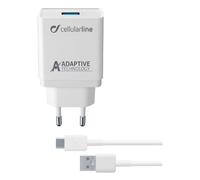 Cellularline Adaptive Fast Charger Kit 15W - USB-C - Samsung Charger