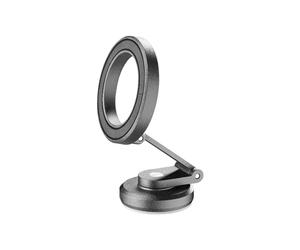 cellularline - Compact Mag - Magnetic Smartphone Car Mount - Fully Foldable - Magsafe Technology - Compatible with iPhone Series 12 and later - Black