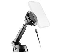 cellularline Freeze MAG Car Mount with Cooling and Qi2 Magnetic Charge up to 15 W, Mounting on Windscreen or Air Vents, Mag Ring Included, Compatible with Qi2 Smartphones