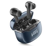 cellularline KEY PRO In-Ear Earphones with ENC, 4 Microphones, LED Display, Multipoint Technology, 30 Hours Playtime, Autopairing and Touch Controls, White