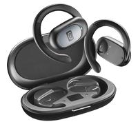 cellularline - Open Ear Bluetooth Headset - 54 Hours Playtime - IPX5 Certified - Adjustable Headband - Black