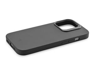 cellularline - Sensation+ for iPhone 15 Plus - Hard Silicone Case with Soft Finish Without Grip Effect - Protected Edges, Keys, Camera and Connectors - Black