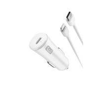 Cellularline USB-C Car Charger Kit 20W - USB-C To Lightning - iPhone 8 Or Later