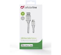 Cellularline USB Data Cable Medium - Lightning USB Cable 60Cm White