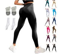 Cellulite Leggings, 3D Anti-Cellulite Leggings, High Waist Booty Scrunch Butt Yoga Pants, Women's Compression Legging for Lipedema, Plus Size Sports/Gym (UK, Alpha, L, Regular, Regular, 01)