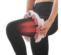 Cellulite Massage Roller for Legs Cellulite Massager Tool with 14 360° Rollers, 2 In1 Deep Anti-Cellulite Massage Tool for Thigh, Leg, Waist, Body Sculpting, Manual Lymphatic Drainage Massager Pink