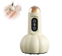 Cellulite Massage Tool, Portable 4 in 1 Deep Tissue Massager with Multi-Mode Technology, 9 Levels Handheld Heated Massager for Back Neck Arms Legs and Body Sculpting (Off White)