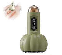 Cellulite Massage Tool, Portable 4 in 1 Deep Tissue Massager with Multi-Mode Technology, 9 Levels Handheld Heated Massager for Back Neck Arms Legs and Body Sculpting (Green)