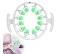 Cellulite Massager Against Lipedema, Manual Anti-Cellulite Device with Wheels, Cellulite Roller for Thighs & Legs, Massager for Legs & Buttocks, Effective Against Cellulite & Lymphatic Drainage (Green