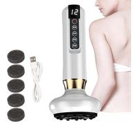 Cellulite Massager,Anti CelluliteMassager Cupping,She Vitality Cellulite M-assager,Smart Electric Suction Cupping Therapy Set,12-Level Adjustable Handheld Body Fat Massager,for Abdomen Thighs (White)