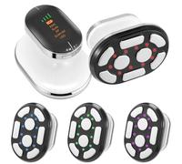 Cellulite Massager, Electric Cellulite Remover with LED 4 Color Light Wave & 4 Slim Mode, Handheld Body Sculpting Machine, Cordless Anti Cellulite Massager for Neck Belly Waist Arm Butt Leg