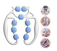 Cellulite Massager, Räder Anti Cellulite Massager with Rollers, Cellulite Massage Roller, Fascia Massager for Calves, Legs, Arms, Tennis Elbow, Deep Massager (Blue)