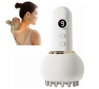 Cellulite Massager Tool,Lymphatic Drainage Massager,Deep Tissue Machine with Multi-Mode Technology, Heat & Light Therapy, for Legs, Arms & Belly, Body Sculpting Machine (White)