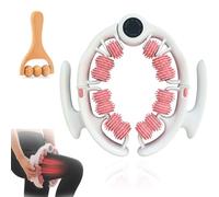 Cellulite Roller Massager for Legs & Thighs - Anti Cellulite & Lymphatic Drainage Body Sculpting Tool, Deep Tissue Muscle & Fascia Massage for Smooth Skin, Home & Gym Use (Pink)