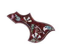 Celluloid Crystal Hummingbird Pickguard, Self Adhesive Scratch Plate for Acoustic Guitars, Compatible with Standard Size Guitars