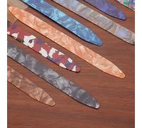 Celluloid Strips Picks for Oud Ruan Qin String, 10 PCS, Random Color, Thickness 0 46/0 71/0 96mm (A)