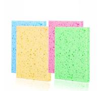 Cellulose Pop up eco Sponges Zero Waste Kitchen Washing Up Non Scratch Scrub Sponge Long-Lasting Reusable Cleaning Absorbent Cellulose Wipes For Kitchen Bathroom Household Use (4)
