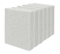 Cellulose Sponges, Large Size 4" x 6" x 1" - Heavy Duty Scrub Kitchen Sponge, Clean Tough Messes Without Scratching Kitchen Cleaning Pads, Pop Up Eco DIY (6 Pack), White