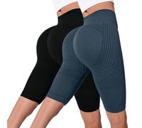 Cellumove 3D Legging Anti Cellulite Womens High Waisted Plus Size Compression Tummy Control Shorts Cellumove Leggings Seamless Butt Lift Yoga Shorts for Gym, Running 03-Navy XXL