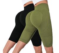 Cellumove 3D Legging Anti Cellulite Womens High Waisted Plus Size Compression Tummy Control Shorts Cellumove Leggings Seamless Butt Lift Yoga Shorts for Gym, Running 04-Green L