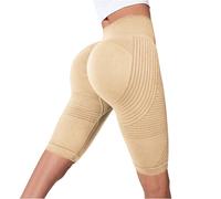Cellumove 3D Legging Anti Cellulite Womens High Waisted Plus Size Compression Tummy Control Shorts Cellumove Leggings Seamless Butt Lift Yoga Shorts for Gym, Running #02-Beige XXL