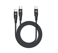 Celly 100W USB-C to 2x USB-C cable 1m, black