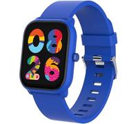 Celly, Children's Smartwatch with Silicone Strap, Heart Rate Monitor, Pedometer, Games, Bluetooth, Fit4Kid Dedicated App, Battery Life Up to 4 Days, Blue