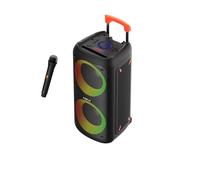 Celly, Portable Bluetooth Speaker with Wireless Microphone and Bright Effects, True Wireless Stereo Technology for Parties and Events, Easy to Carry, 40W Power