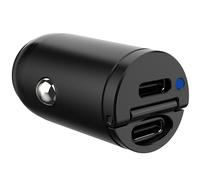 Celly ProPower CC MINI Car Charger 2x USB-C PD 30W Black Compact 12V 24V