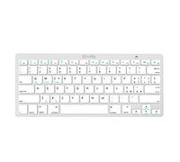 Celly SWKEYBOARDBTDS Wireless Keyboard, Silent Typing, Portable, White