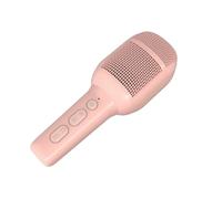 Celly, Wireless Microphone with Integrated Speaker, Bluetooth Microphone with Up to 10 Meters Connection, 5W Output for Clear and Powerful Sound, with USB-C Port, TF Card and 3.5 mm Jack, Pink