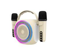 Celly, Wireless Speaker with Dual Microphones and RGB Lights, Bluetooth Microphone with a Range of up to 10 m, Output 5 W for Clear and Powerful Sound, Singing and Playing
