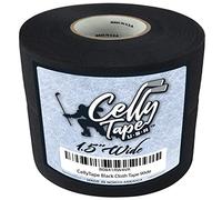 Hockey Stick Tape, 1.5 inches Wide, 2 - Pack, Ice and Roller Hockey Cloth Tape, Goalies, Baseball bat Tape, Lacrosse Sports Handle, Strong Adhesive, Easy Tearing Made in USA by CellyTape (Black Tape)