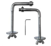 Celmac BCP Replacement Toilet Seat Hinges Fixed Set Anti Vandal Steel FSS11SS