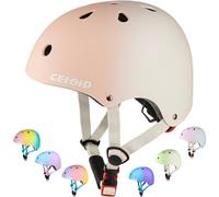 CELOID Kids Bike Helmet,Toddler Skateboard Helmets for Age 10-12-14-16 Yrs Boy Girls,Adjustable Multi-Sport Bicycle Skateboarding Roller Skating Scooter Rollerblade Balance Bike Helmet,Sand White