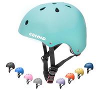 CELOID Kids Bike Helmet,Toddler Skateboard Helmets for Age 5-8-9 Years Boys & Girls,Adjustable Multi-Sport Bicycle Skateboarding Roller Inline Skating Scooter Rollerblade Cyling Helmet,Light blue