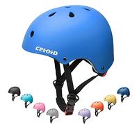CELOID Kids Bike Helmet,Toddler Skateboard Helmets for Ages 5-8-9 Years Boys Girls，Adjustable Multi-Sport Bicycle Skateboarding Football Roller Skating Scooter Rollerblade Balance Bike Helmet,Blue