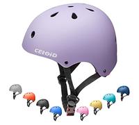 CELOID Kids Bike Helmet,Toddler Skateboard Helmets for Ages Over 5 Years Old Boys Girls，Adjustable Multi-Sport Bicycle Skateboarding Roller Skating Scooter Rollerblade Balance Bike Helmet,Violet