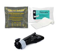Celox Haemostatic Gauze, CAT Gen 7 Tourniquet & Trauma Dressing - Premium Bundle First Responders Bleed First Aid Kit Bundle