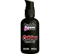 Celsius Beard Oil - 100ml - With 7 Natural Oils for Conditioning - Aftershave Style Scent - Vegan Friendly - Puddle of Wax - Made in the UK