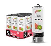 CELSIUS Energy Drink, Sparkling Kiwi Guava, Natural Flavours. No Artificial Colours, Sugar Free Energy Drinks, 355 mL, 12-Pack