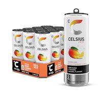 CELSIUS Energy Drink, Sparkling Mango Lemonade, Natural Flavours. No Artificial Colours, Sugar Free Energy Drinks, 355 mL, 12-Pack