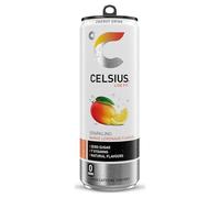CELSIUS Energy Drink, Sparkling Mango Lemonade, Natural Flavours. No Artificial Colours, Sugar Free Energy Drinks, 355 mL, 12-Pack