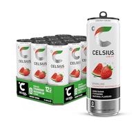 CELSIUS Energy Drink, Sparkling Strawberry Watermelon, Natural Flavours. Sugar Free Energy Drinks, 355 mL, 12-Pack
