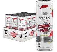 Celsius Live Fit Clean Energy Sparkling Drink With & Vitamins & Natural Flavours 355ml Cans, 200mg Caffeine Per Can (Pack Of 24 x 355ml, Cosmic Vibe Fruit Burst)