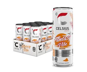 CELSIUS Sparkling Fantasy Vibe, Refreshing Energy Drink, 335ml (Pack of 12)
