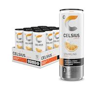 CELSIUS Sparkling Orange, Functional Essential Energy Drink 12 Fl Oz (Pack of 12)