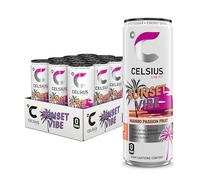 CELSIUS Sparkling Sunset Vibe, Refreshing Energy Drink, 355ml (Pack of 12)
